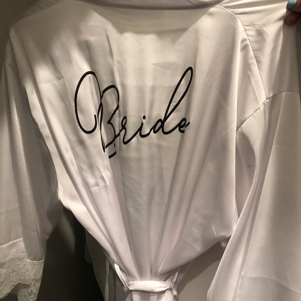 White “Bride” Robe - Picture 2 of 2